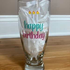NEW Happy Birthday Glass/Beer Glass